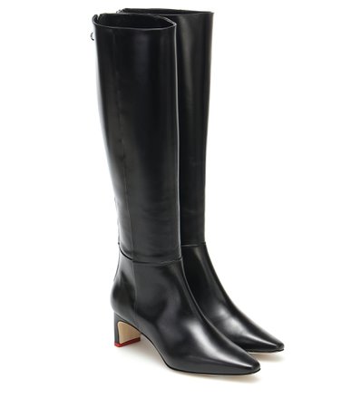 Aeydē - Sidney leather knee-high boots | Mytheresa