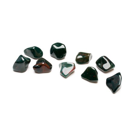 Bloodstone Healing Crystals Subtly Included with Iron Oxides