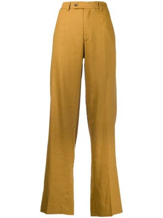 Yellow MRZ straight-leg trousers S190178 - Farfetch