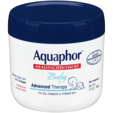 Aquaphor Baby Healing Ointment Advanced Therapy Skin Protectant, Dry Skin and Diaper Rash Ointment, 14 Oz Jar - Walmart.com