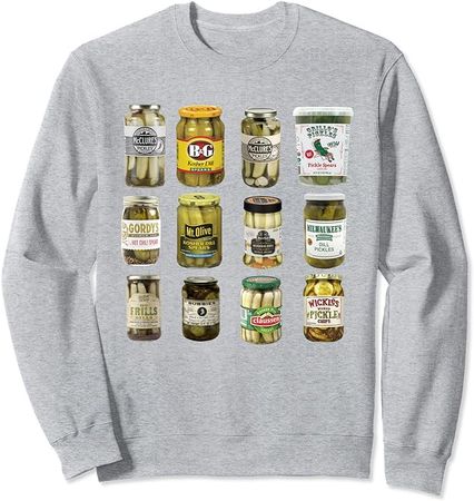 Amazon.com: Vintage Canned Pickles Lover Funny Trendy Women Men Sweatshirt : Clothing, Shoes & Jewelry
