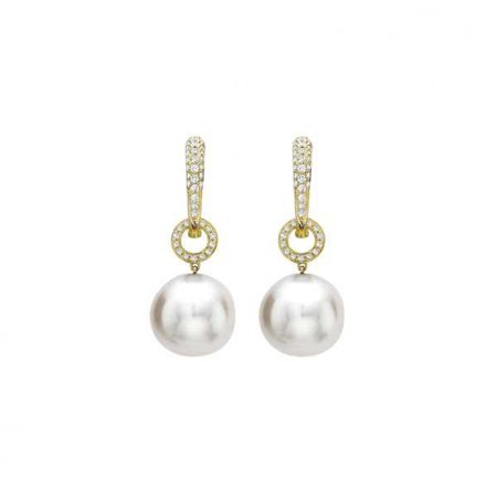 Pearl and Diamond Drop Earrings - Kiki McDonough Jewellery - Sloane Square London | Kiki McDonough : Kiki McDonough Jewellery – Sloane Square London | Kiki McDonough