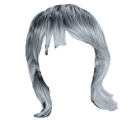 Wavy Silver Mullet Hair (Dei5/Heavenscent)