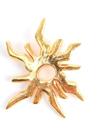 Vintage Christian Lacroix Golden Sun Burst Brooch – Recess