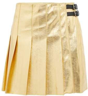 Eco pleated faux-leather mini skirt | MSGM | MATCHESFASHION US
