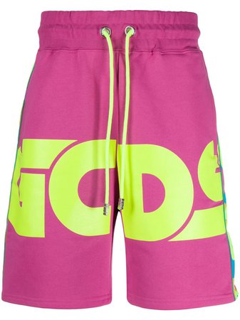 Gcds Logo Print Jersey Shorts Ss20 | Farfetch.Com