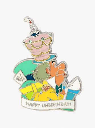 Disney Alice In Wonderland Unbirthday Enamel Pin - BoxLunch Exclusive