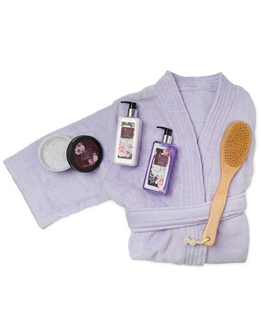 Tri-Coastal Design Lila Grace Purple Robe & Bath Set In Floral Gift Box, Online Only & Reviews - Bras, Panties & Lingerie - Women - Macy's