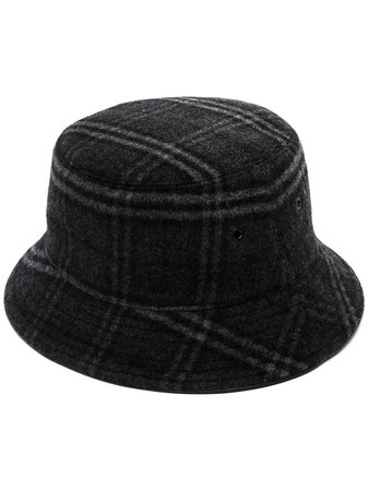 Shop Burberry check pattern bucket hat with Express Delivery - FARFETCH