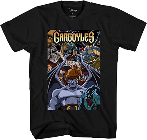 Disney Gargoyles Comic Cover Officially Licensed Adult T Shirt (Small) Black | Amazon.com