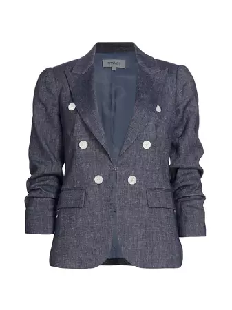 Shop Derek Lam 10 Crosby Kaia Faux Double-Breasted Jacket | Saks Fifth Avenue