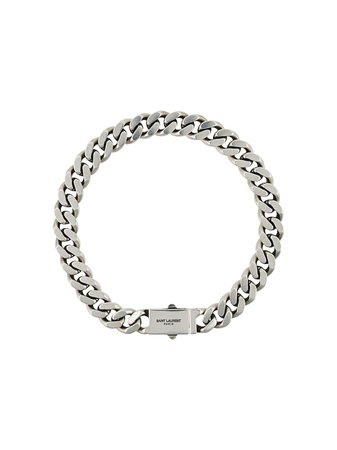 Shop Saint Laurent curb chain necklace with Express Delivery - FARFETCH