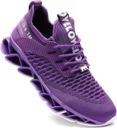 Amazon.com | Zapatos de Mujer Women's Fashion Sneakers Running Shoes Non Slip Tennis Shoes Athletic Walking Blade Gym Sports Shoes Rose | Walking
