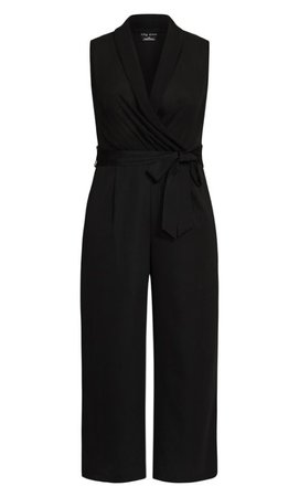 Shop Women's Plus Size Plus Size Allure V Jumpsuit - black