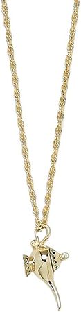 Amazon.com: Pura Vida 20" Gold-Plated Disney Genie Lamp Necklace w/ Opal Stone - Adjustable Chain, Brass Base - 2" Extender : Clothing, Shoes & Jewelry