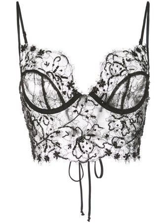 Beaded Lace Detailed Bra