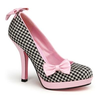 Pin-Up Couture Houndstooth Heels