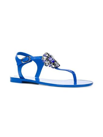 Dolce & Gabbana embellished thong strap sandals