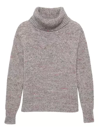 Confetti Wool-Blend Turtleneck Sweater | Banana Republic