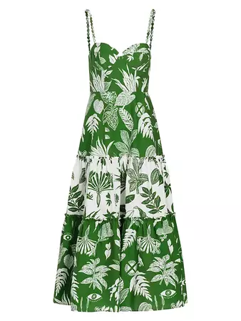 Shop Farm Rio Forest Soul Mix Midi-Dress | Saks Fifth Avenue