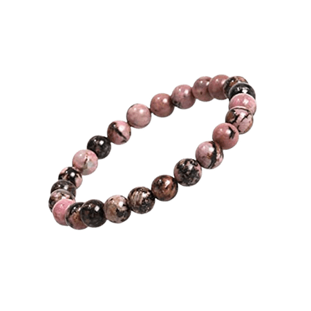 rhodonite crystal bracelet