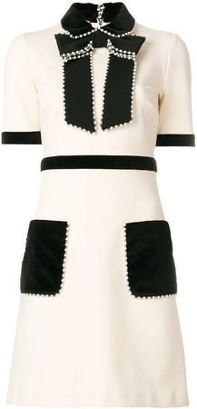 Gucci short-sleeved embellished dress