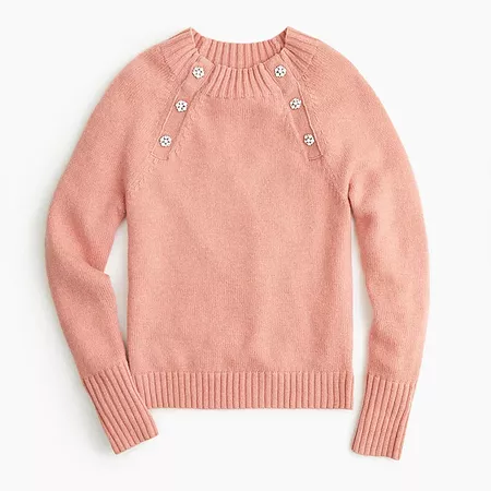 Crewneck sweater with jeweled buttons : Women just in | J.Crew