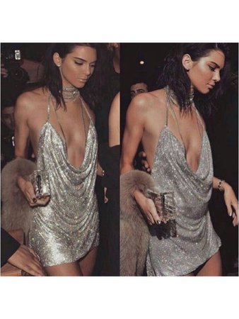 Kendall Jenner blingy mini dress