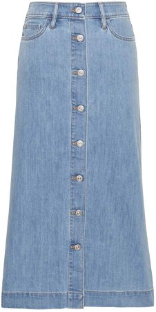 JAPAN EXCLUSIVE Button-Front Denim Skirt