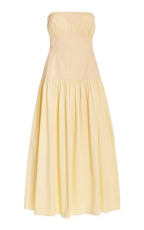 Lauryn Organic Cotton Strapless Maxi Dress By Tove | Moda Operandi