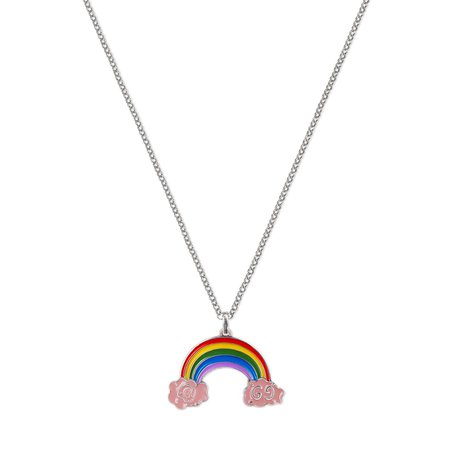 GucciGhost Rainbow necklace in silver