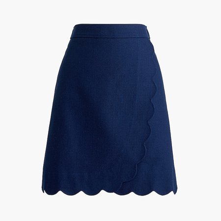 J.Crew Factory: Scalloped A-line Mini Skirt For Women