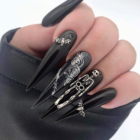goth nails - Google Search