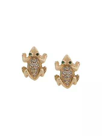 Sydney Evan Frog Earrings