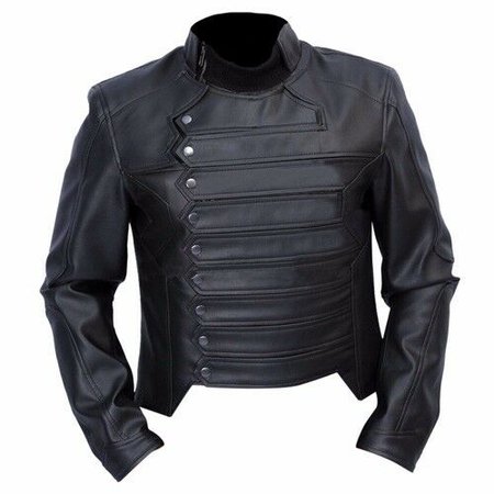 Captain America The Winter Soldier Bucky Barnes Leather Vest Jacket | eBay