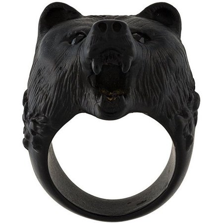 Black Bear's Head Ring