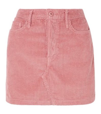 pink corduroy skirt