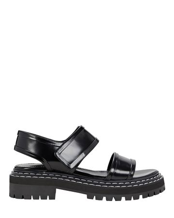 Proenza Schouler Lug Sole Leather Sandals | INTERMIX®