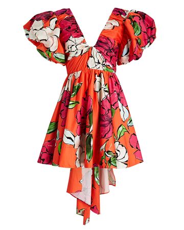 Aje Gretta Bow-Detail Floral Mini Dress in floral | INTERMIX®