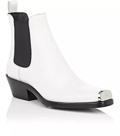 CALVIN KLEIN 205W39NYC Western Claire Spazzolato Leather Chelsea Boots | Barneys New York