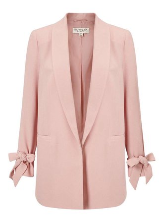 pink blazer vest