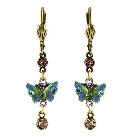 gold butterfly earrings - Google Search