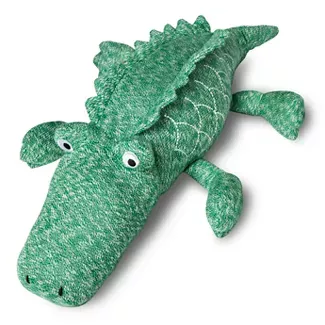 5"X22" Alligator Knit Throw Pillow Green - Pillowfort™ : Target
