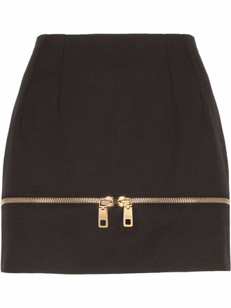 Shop Dolce & Gabbana zip-detail A-line skirt with Express Delivery - FARFETCH