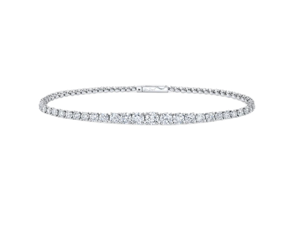 silver tennis bracelet
