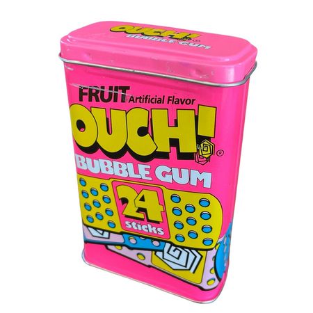 Neon OUCH! Bubble Gum Tin Empty 1990's 90's Vintage Collectible Metal Tin | eBay