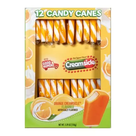 Flix Candy Creamsicle Peanut & Gluten-Free Christmas Candy Canes, 12 Ct, 1 Pack - Walmart.com
