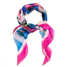 pink and blue chain print scarf - Google Search