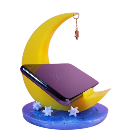 Animal Crossing Moon Phone Stand // ButtonHeartCreations