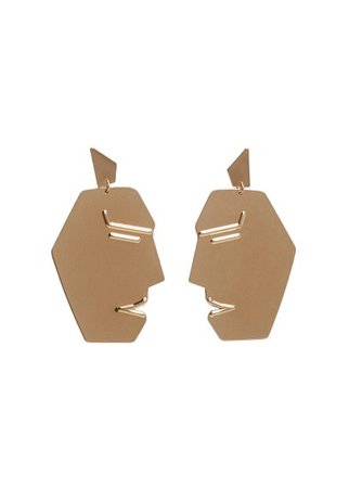 MANGO Face earrings